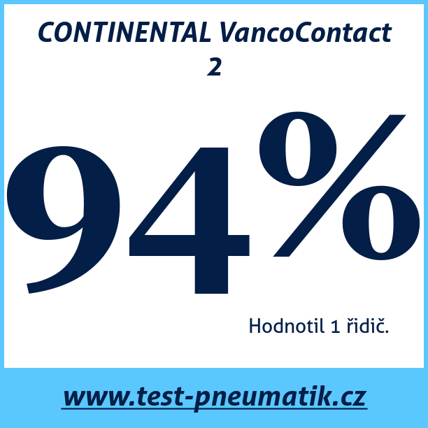 Test pneumatik CONTINENTAL VancoContact 2 195 70 R15 97T XL