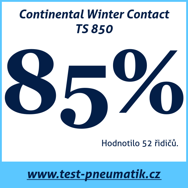 Test pneumatik Continental Winter Contact TS 850