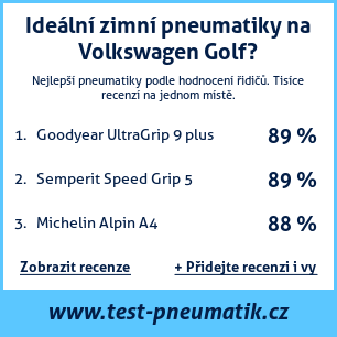 Test pneumatik na Volkswagen Golf